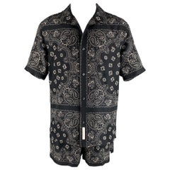 ALEXANDER WANG Talla M Conjunto Campamento Bandana Seda Negro