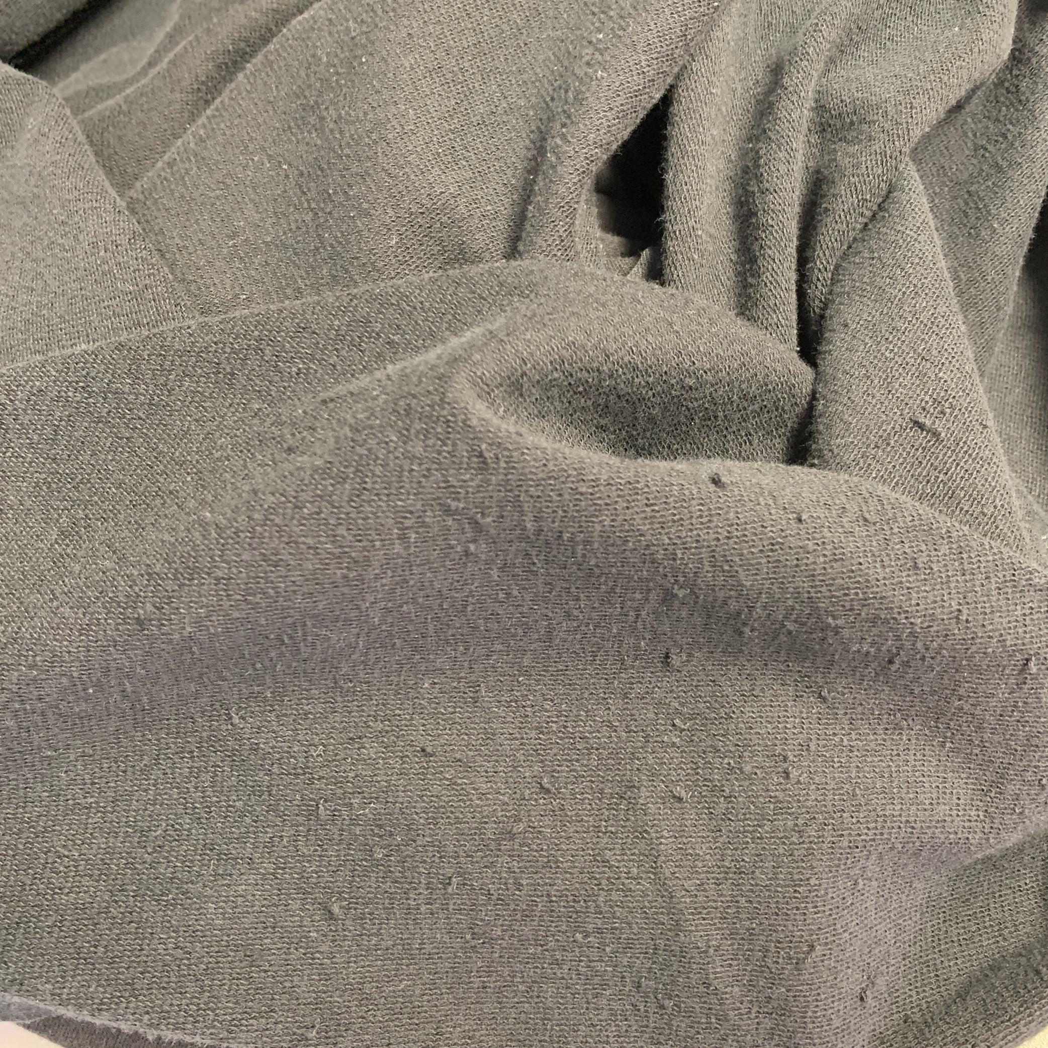 ALEXANDER WANG Größe M Schwarz Baumwolle Zipper Rundhalsausschnitt T-Shirt im Angebot 3