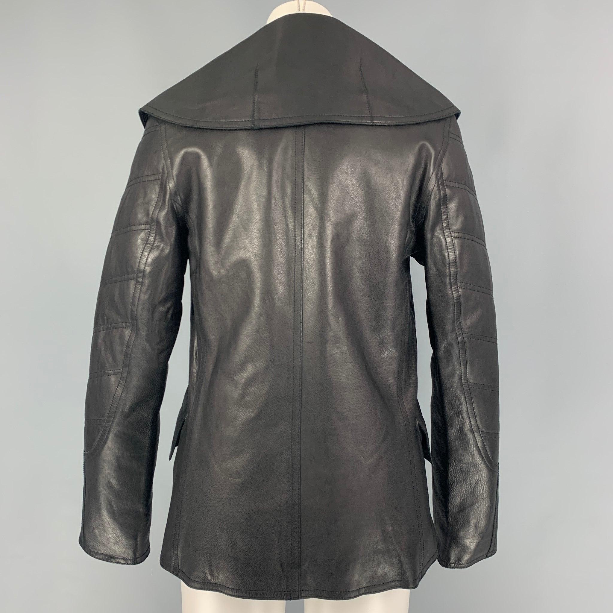 ALEXANDER WANG Size S Black Quilted Calfskin Jacket In Excellent Condition For Sale In San Francisco, CA