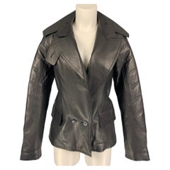 ALEXANDER WANG Size S Black Quilted Calfskin Jacket