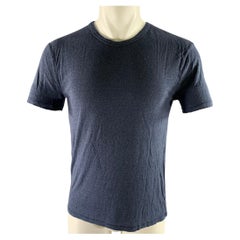 ALEXANDER WANG Muscle-T-Shirt in Größe XS, marineblau, aus strukturierter Seiden-Rayon-Mischung