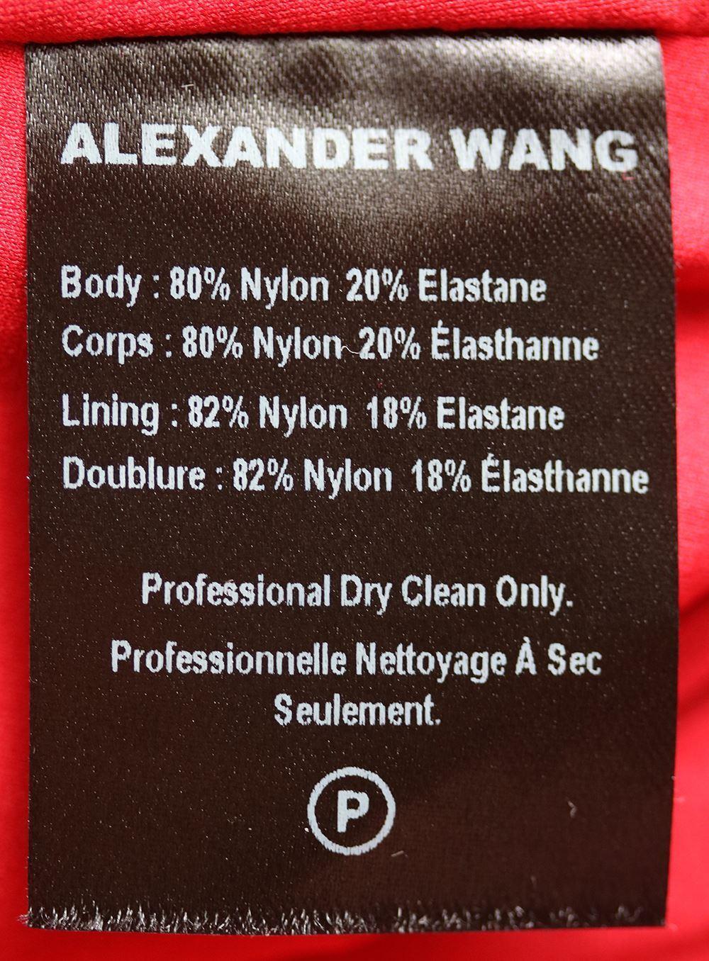 Red Alexander Wang Stretch-Knit Midi Dress