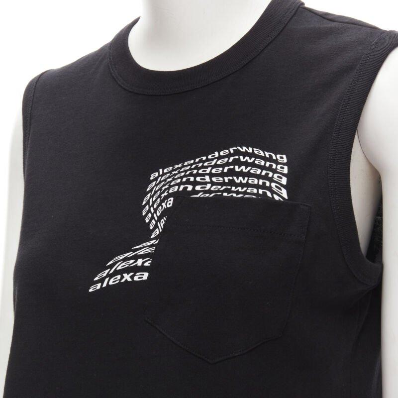 ALEXANDER WANG T nero logo stampa vortice tasca applicata canotta S
Riferimento: ANWU/A00498
Marchio: T Alexander Wang
Stilista: Alexander Wang
Materiale: Cotone
Colore: nero
Modello: Tinta unita

CONDIZIONE:
Condizioni: Eccellente, questo articolo