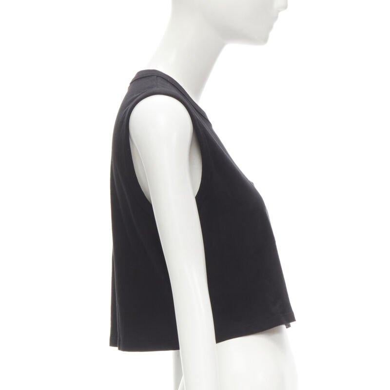 ALEXANDER WANG T nero logo stampa vortice tasca applicata canotta S In condizioni ottime in vendita a Hong Kong, NT