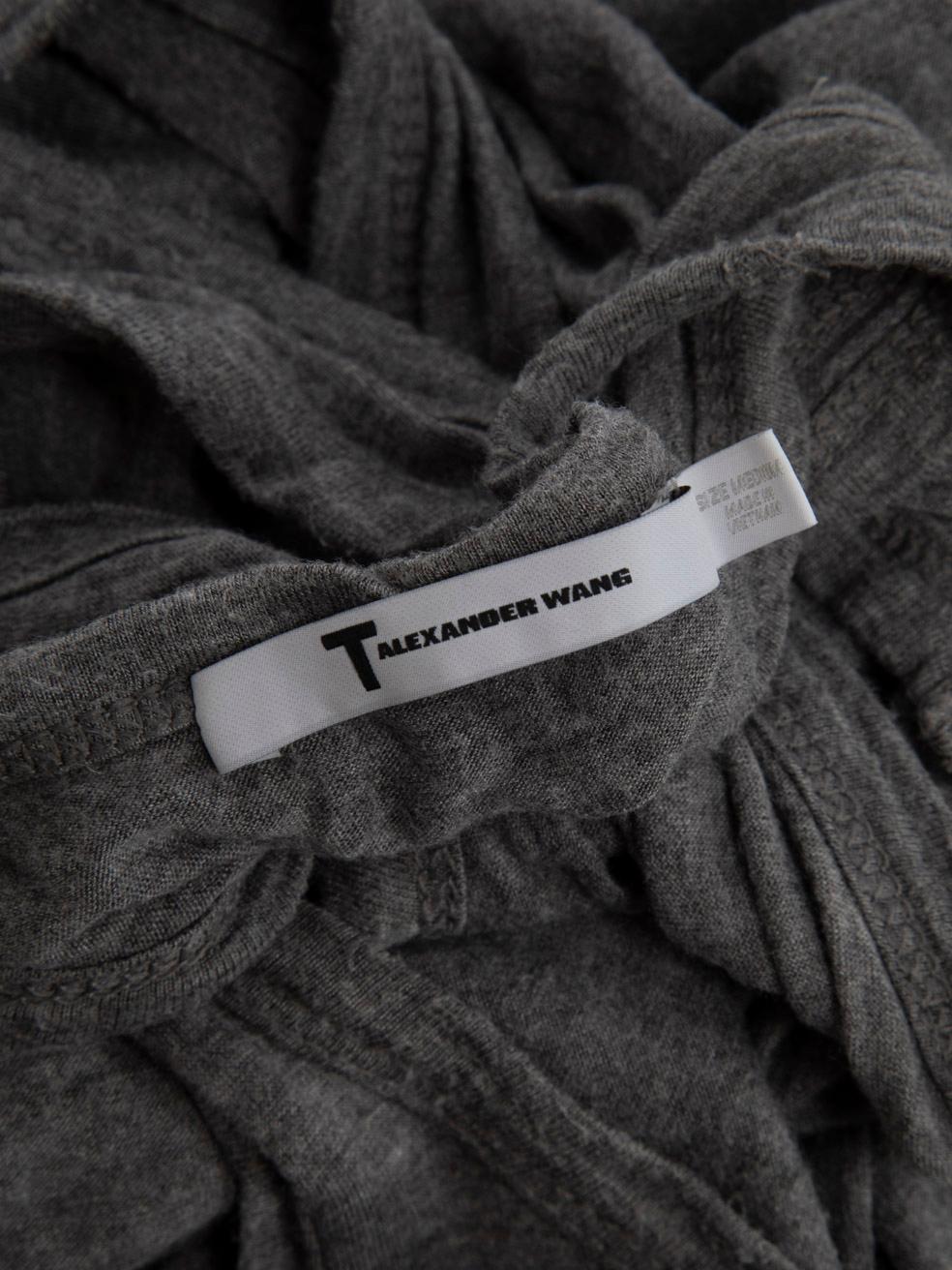 Alexander Wang T by Alexander Wang Robe longue dos nageur grise Taille M. en vente 3