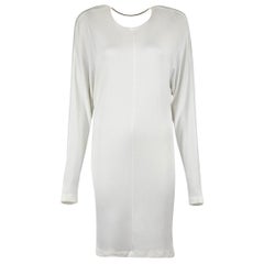 Alexander Wang T.Alexander Wang White Draped Metal Bar Dress Size XS