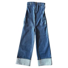 Alexander Wang Waxed Denim Crystals Overall Size 2