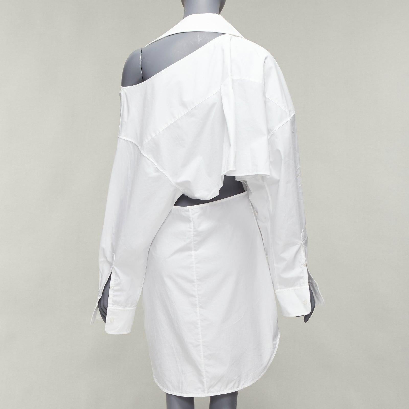 ALEXANDER WANG white cotton cut out shoulder deconstructed shirt dress US8 L
Reference: DYTG/A00043
Brand: Alexander Wang
Material: Cotton
Color: White
Pattern: Solid
Closure: Button
Lining: White Cotton
Extra Details: Waist cut out at back.
Made