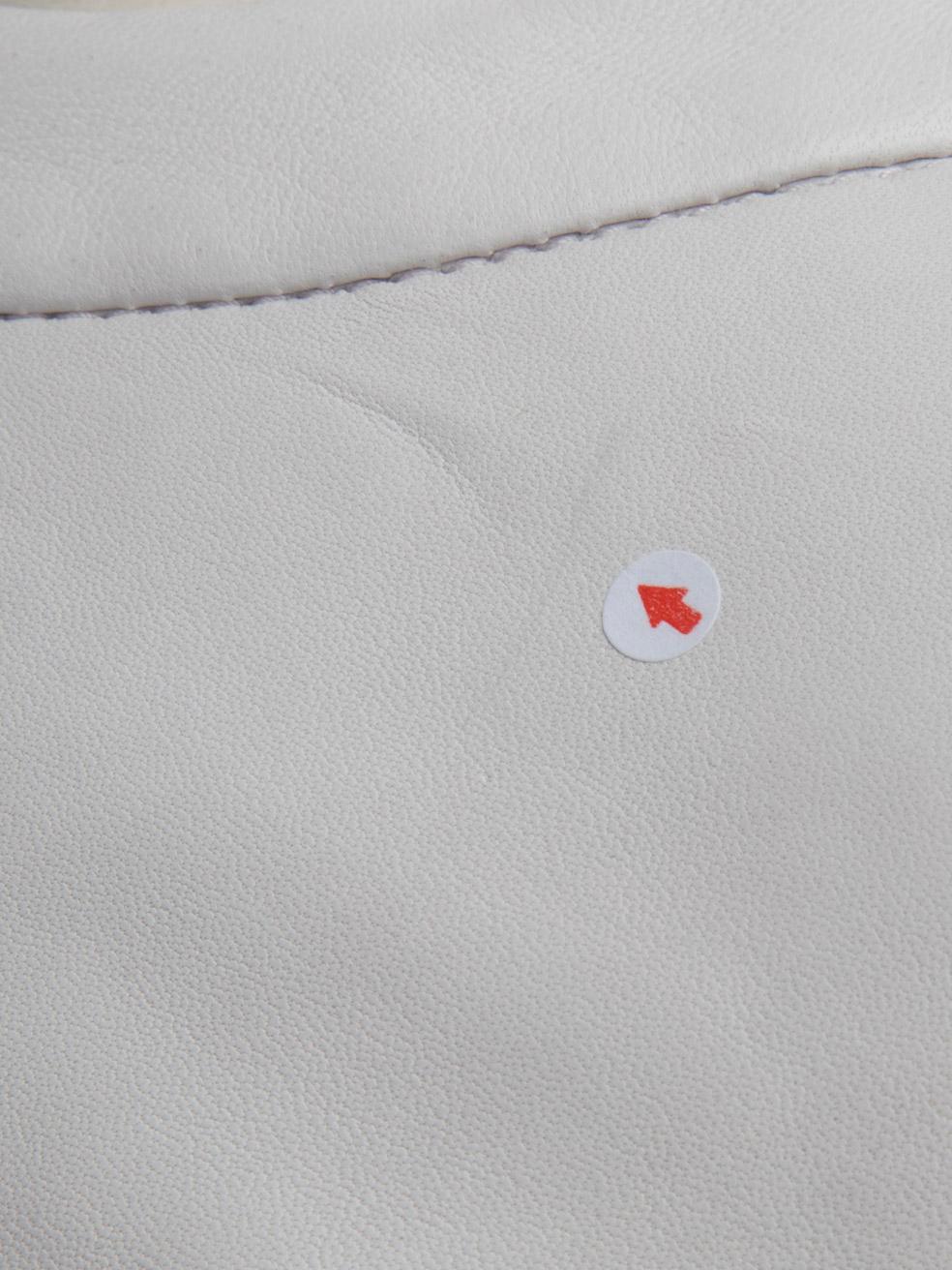 Alexander Wang White Leather Short Sleeve Top Size S For Sale 3