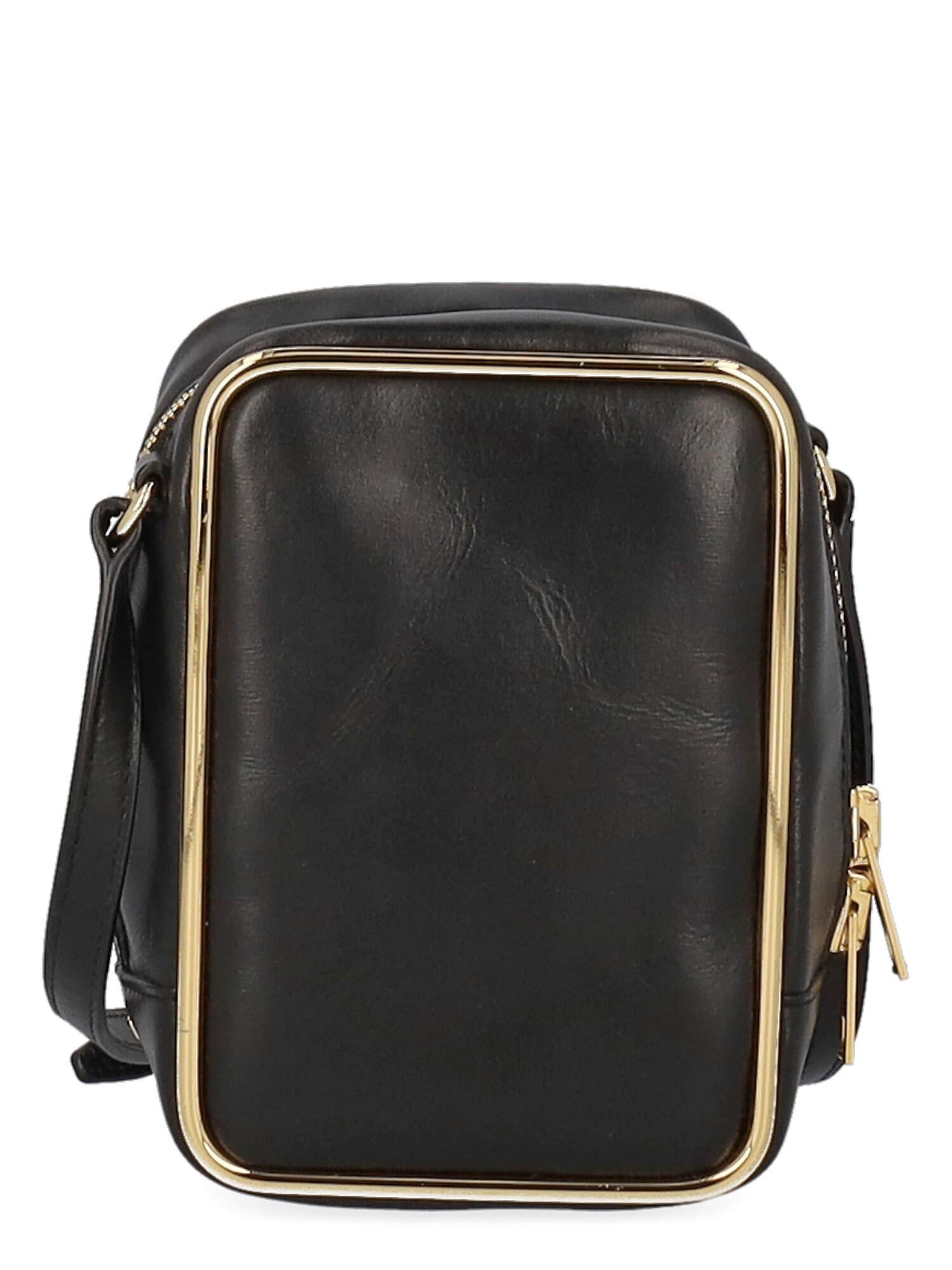 Alexander Wang Women Shoulder bags Black, Gold Leather For Sale at 1stDibs