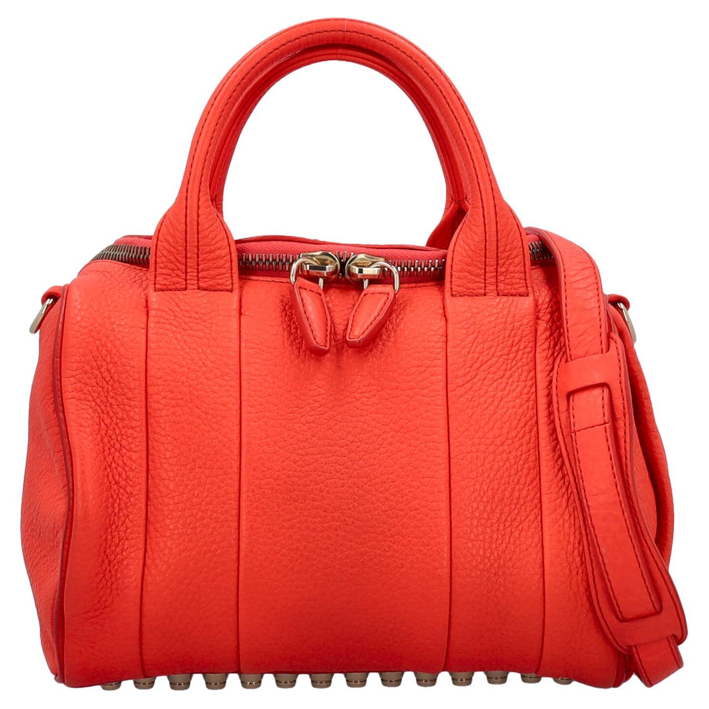 Alexander Wang Women Shoulder bags Orange Leather  For Sale