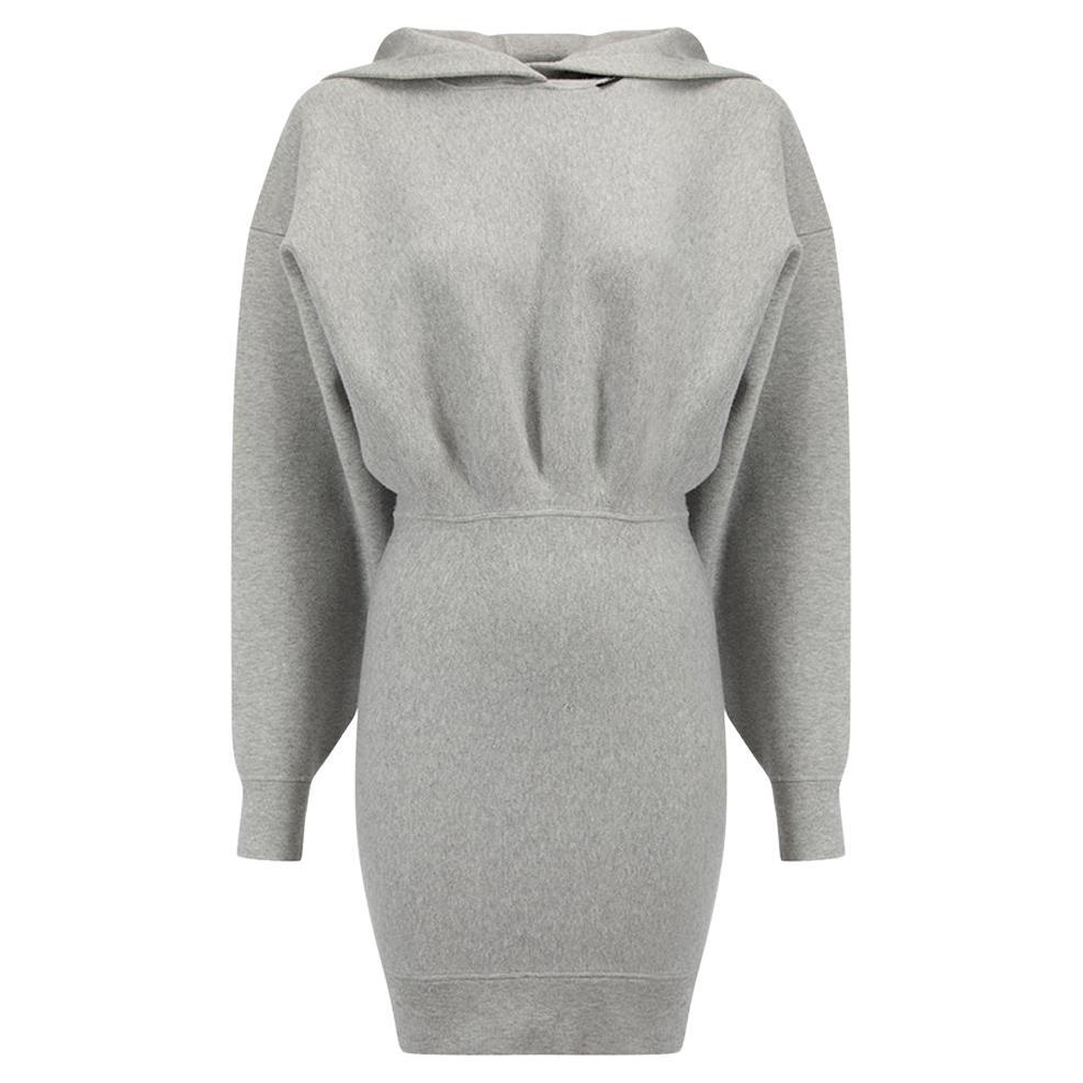 Alexander Wang Women's Alexander Wang.T Grey Hooded Sweater Dress