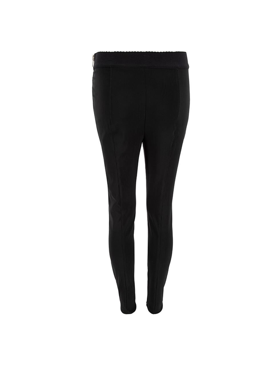 Alexander Wang Women's Black Oversized Zip Accent Skinny Trousers In Excellent Condition For Sale In London, GB