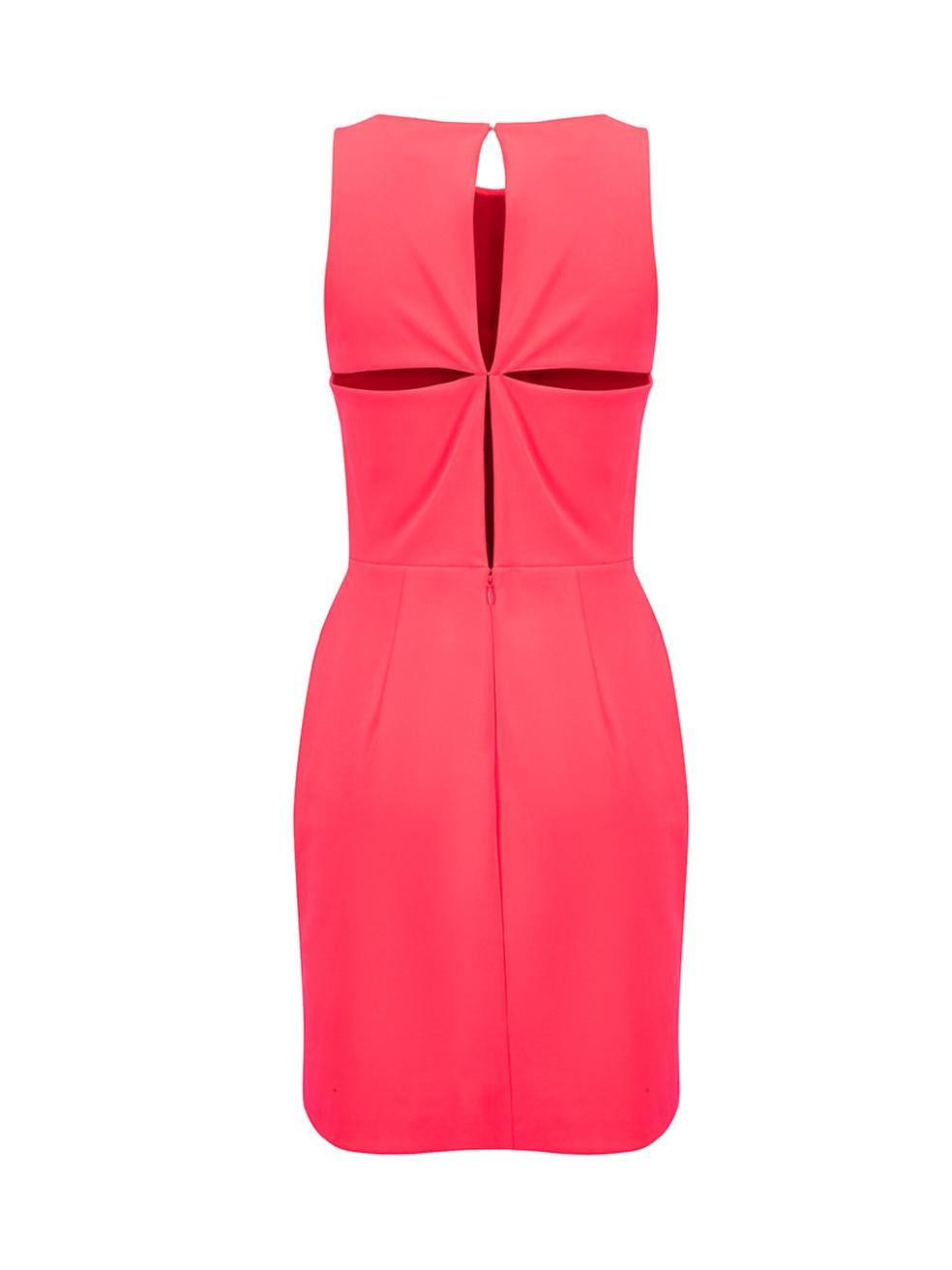 Alexander Wang Women's Pink Back Cut Out Detail Mini Dress In Good Condition In London, GB