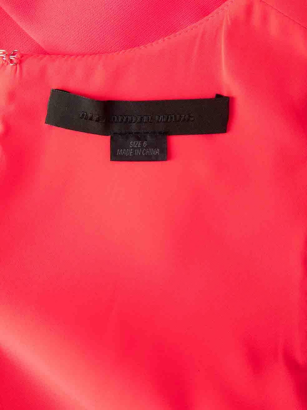 Alexander Wang Women's Pink Back Cut Out Detail Mini Dress 1