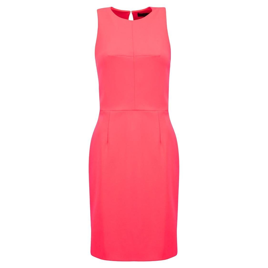 Alexander Wang Women's Pink Back Cut Out Detail Mini Dress