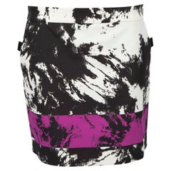 Alexander Wang Women's Purple Panelled Mini Skirt