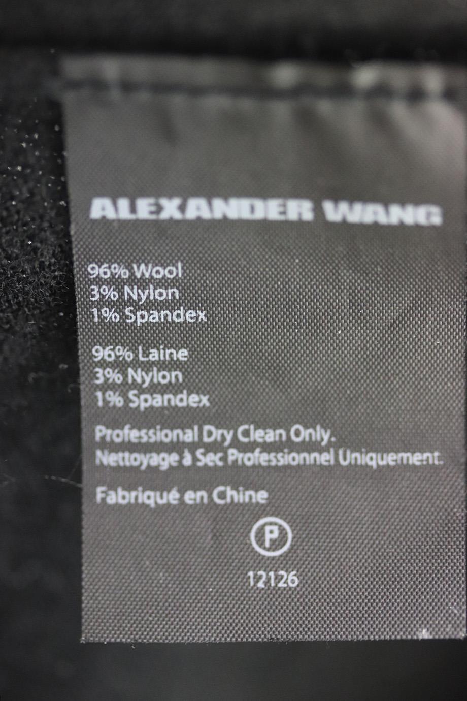 Alexander Wang Wool Blend Mini Dress Small In Excellent Condition In London, GB