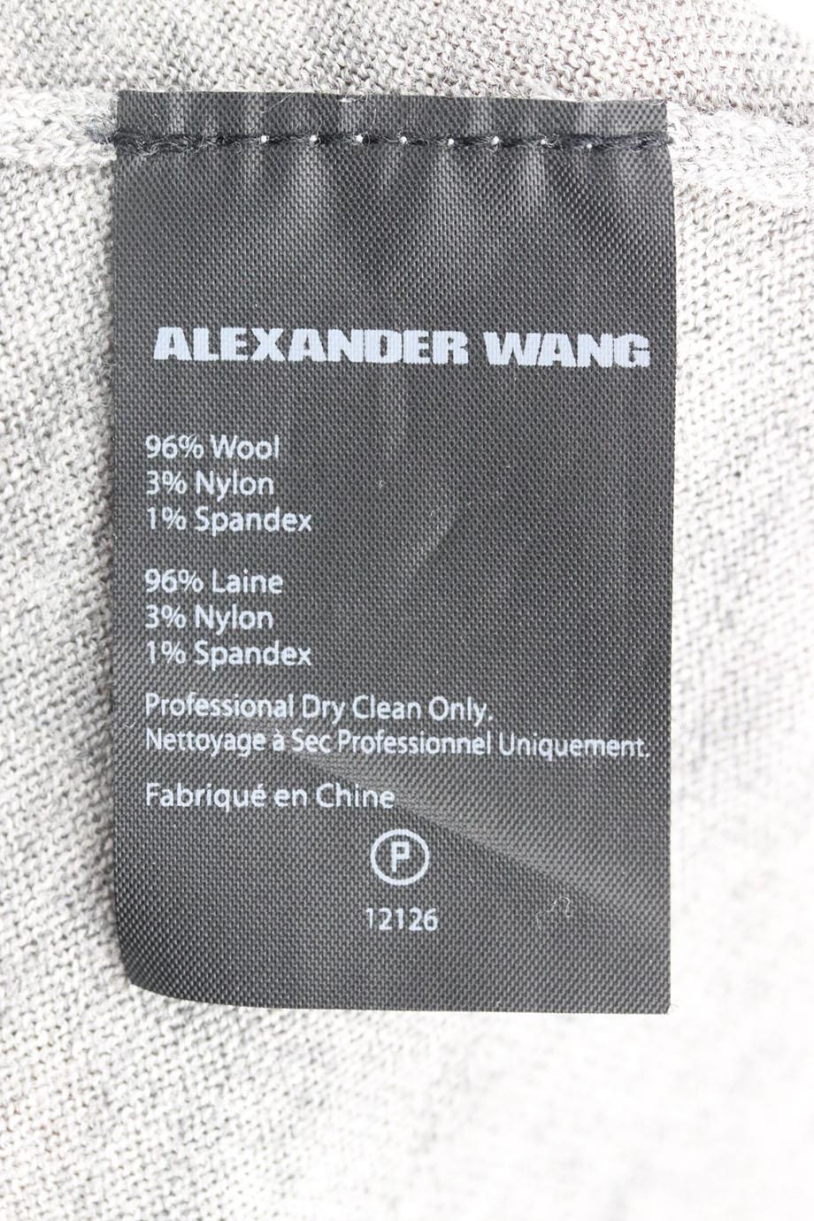 alexander wang zipper mini dress