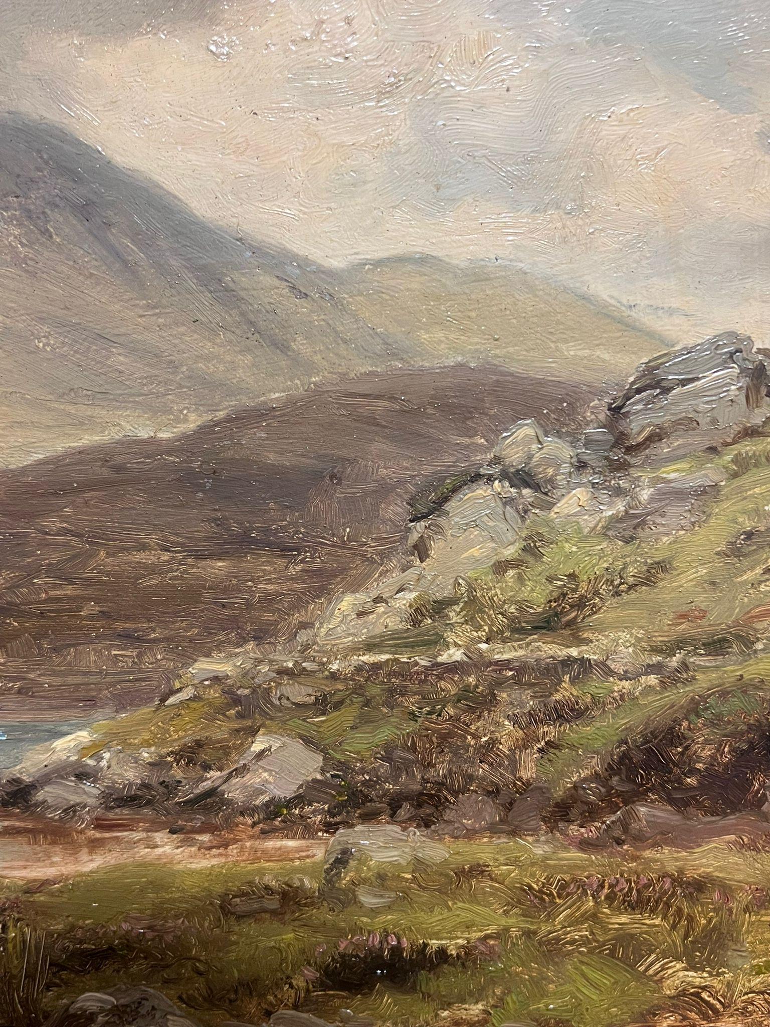 Kllary Bay, Leenane, Connemara, Ireland
by Alexander Williams (British 20th century)
early 20th century
oil painting on board, framed
Framed: 16 x 19.5 inches
Board: 11 x 14 inches
Provenance: Private collection, UK
Condition: the painting is in