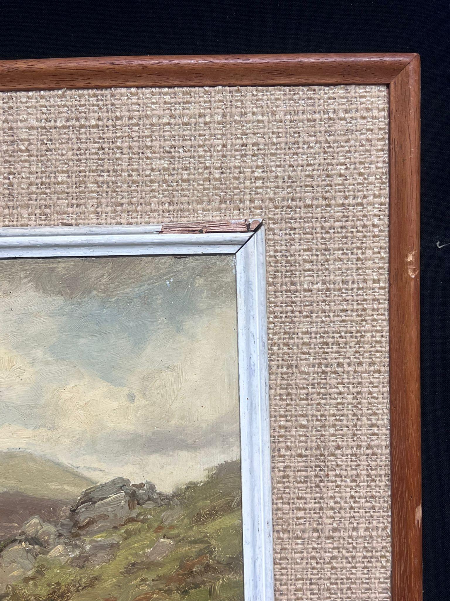Killary Bay Leenane Connemara Ireland Antique Oil Painting Lake Landscape For Sale 1