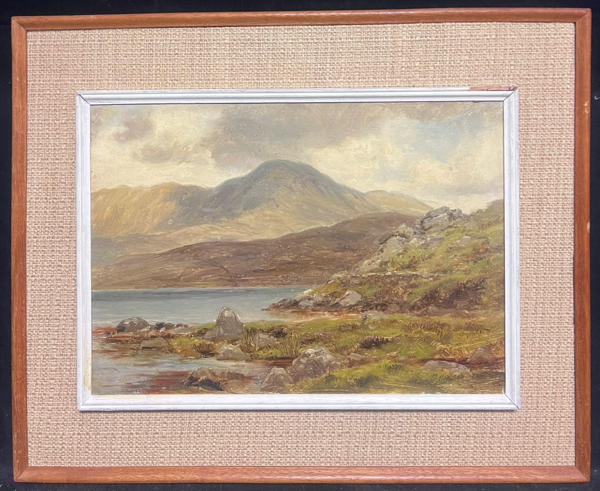 Alexander Williams Landscape Painting - Killary Bay Leenane Connemara Ireland Antique Oil Painting Lake Landscape