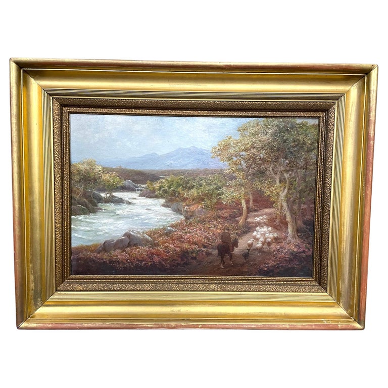 Alexander Young - Oil on Canvas - Country Scene For Sale at 1stDibs