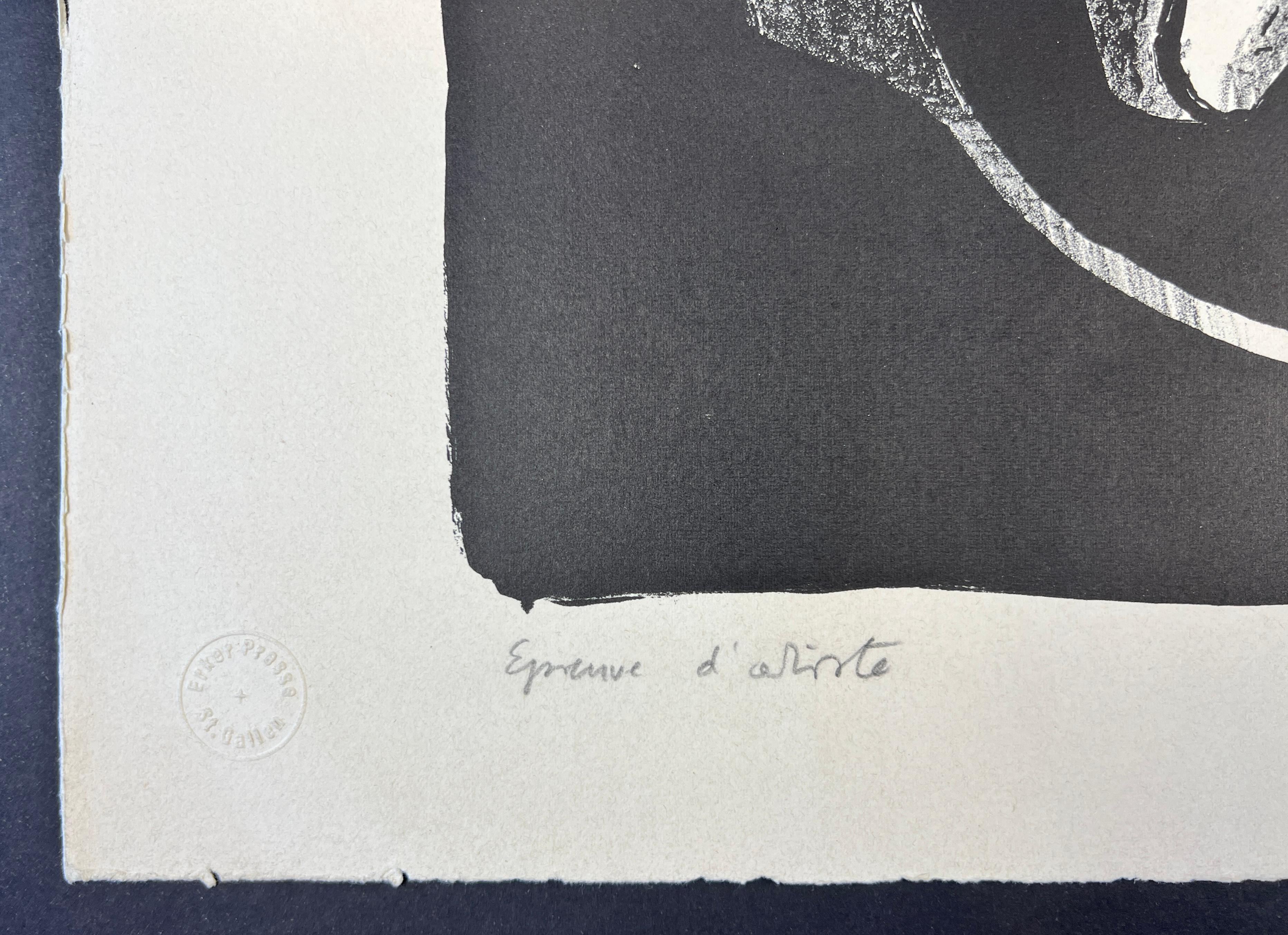 Alexander Archipenko - Les Formes Vivantes - Lithographie auf BFK Rives Papier -1963 im Angebot 5