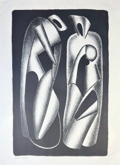 Alexander Archipenko - Les Formes Vivantes - Litografia su carta BFK Rives -1963