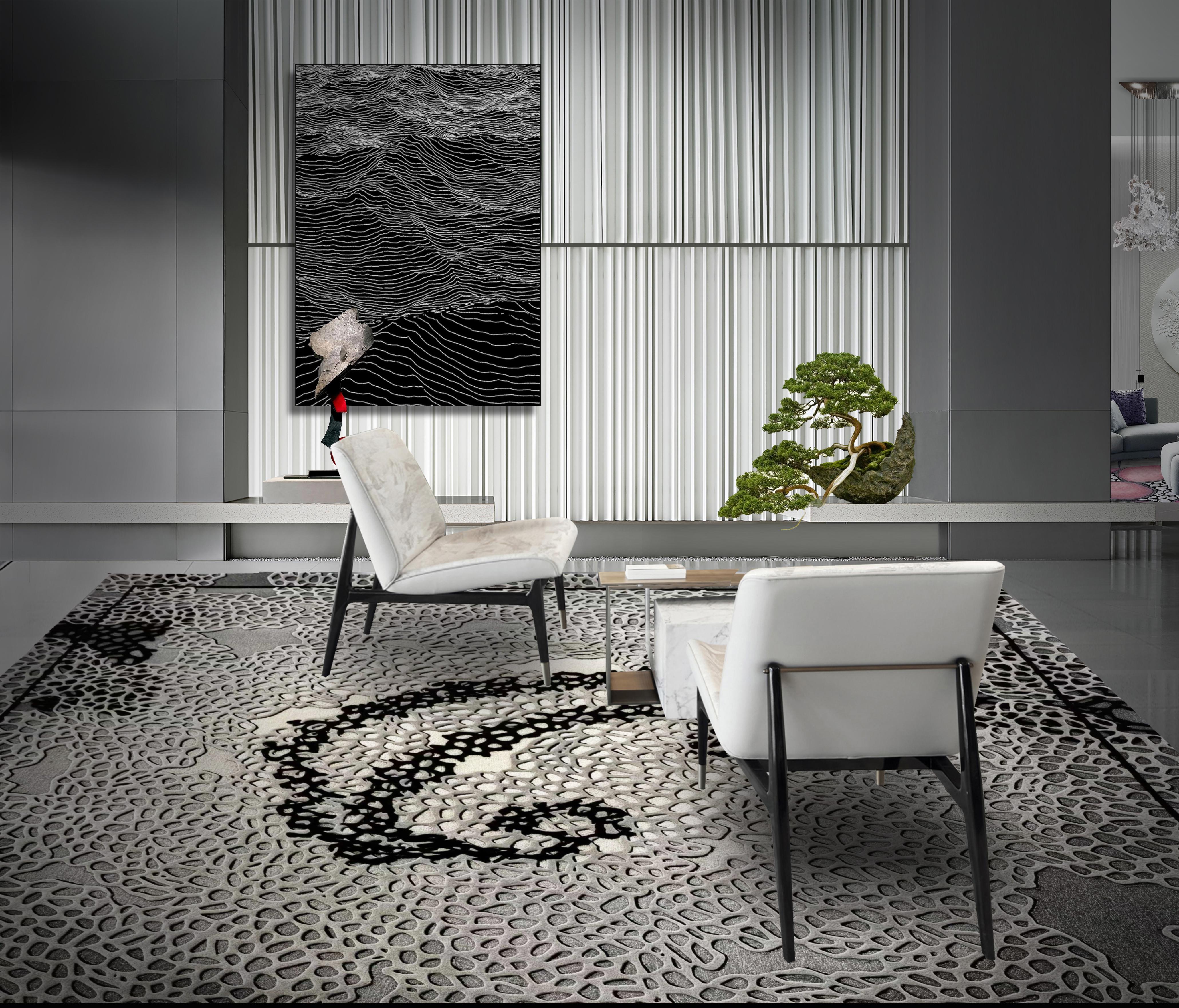 Western European Contemporary Rug New Tufted Wool Luxury Collection En Stock
De fina lana neozelandesa semielaborada, pelo de 6 mm, acabado superficial aterciopelado
Disponible para envío inmediato
Entrega gratuita en todo el mundo, puerta a