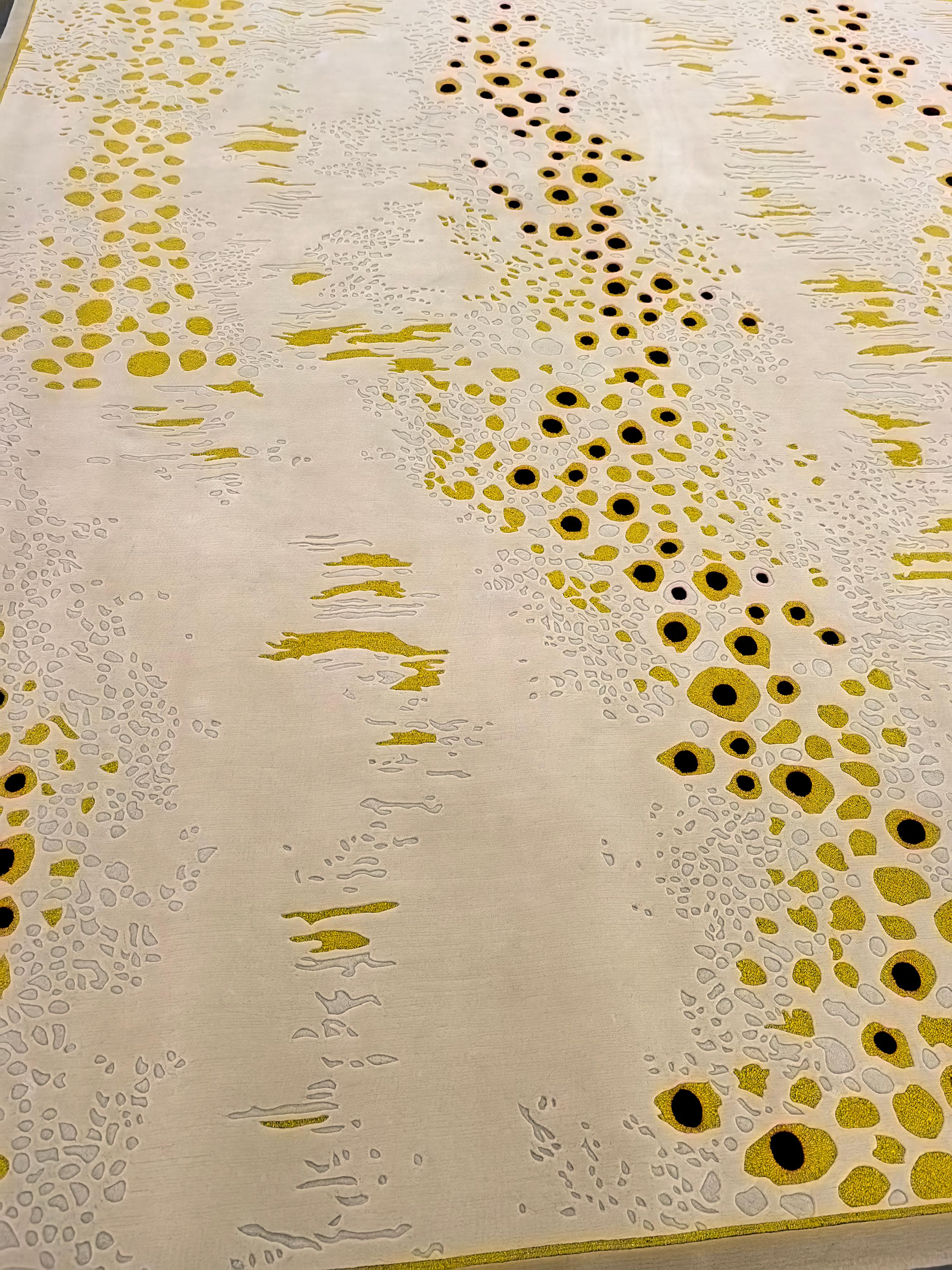 Alfombra Contemporánea Europea Occidental Nueva Colección de Lujo de Lana en stock en venta 2