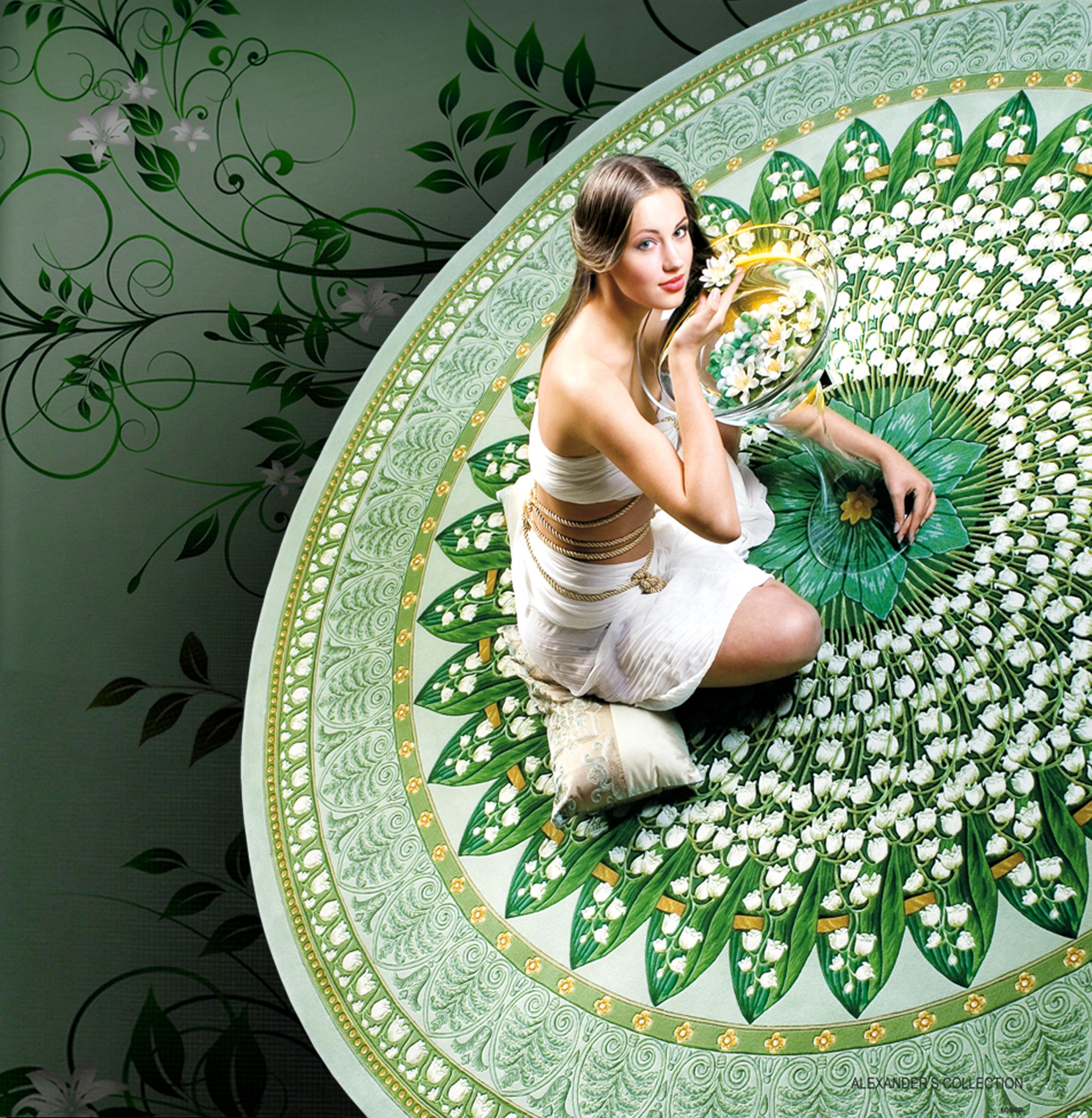 Alfombra de lana europea occidental  