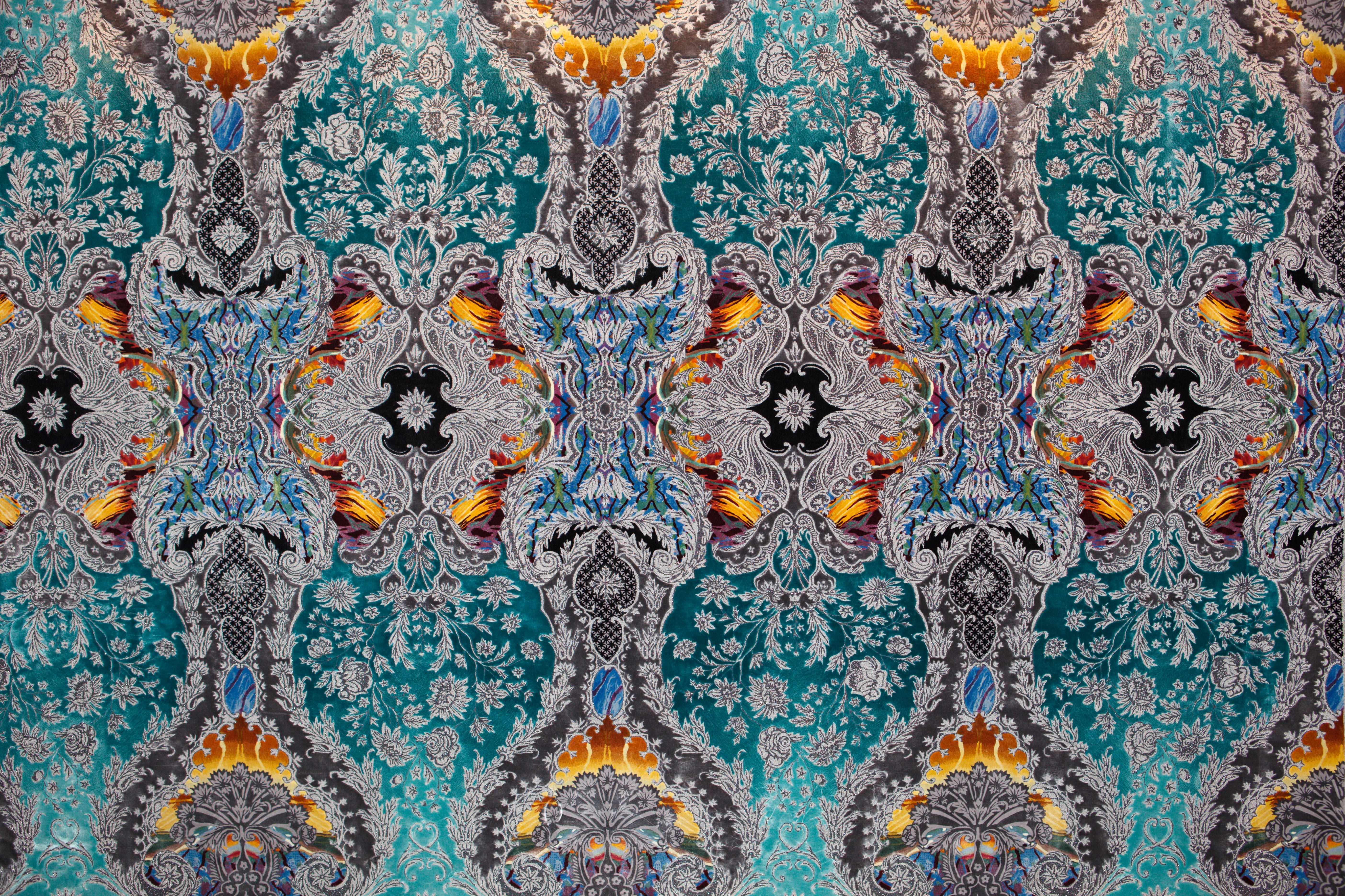 Western European Silk Tufted Rug, Luxury Collection, Limited Edition  , C-308-1 