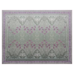Western European Silk Tufted Rug, Luxury Collection, Limited Edition