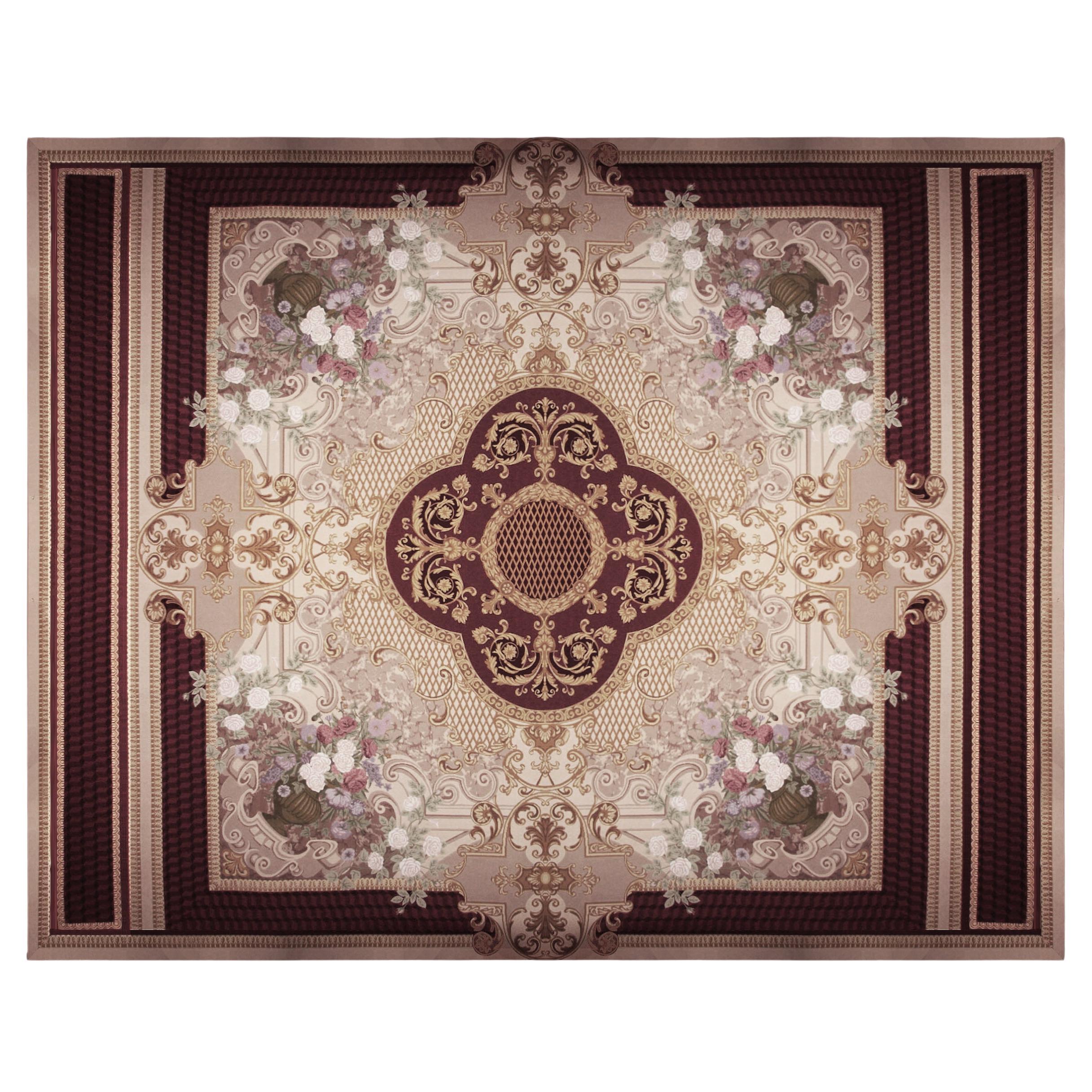 Alexander
s Collection Flower Design Fine Wool Luxury Quality Tufted Rug For Sale