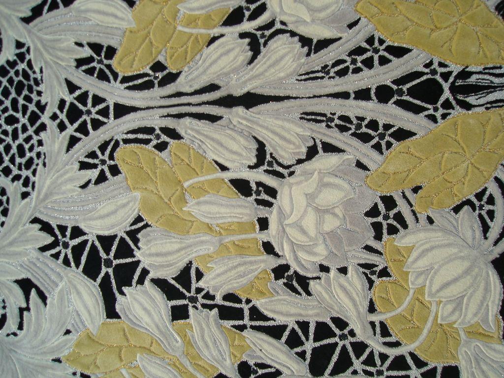 Alfombra de Seda Europea Occidental, Negro y Ornamental, Pedido a Medida Chino en venta
