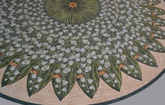 Mural Marble Mosaic: "The Empress's Glade" – Lily of the Valley Design