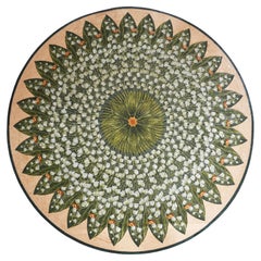 Mural Marble Mosaic for Interior and Exterior Decoration, Flower Design