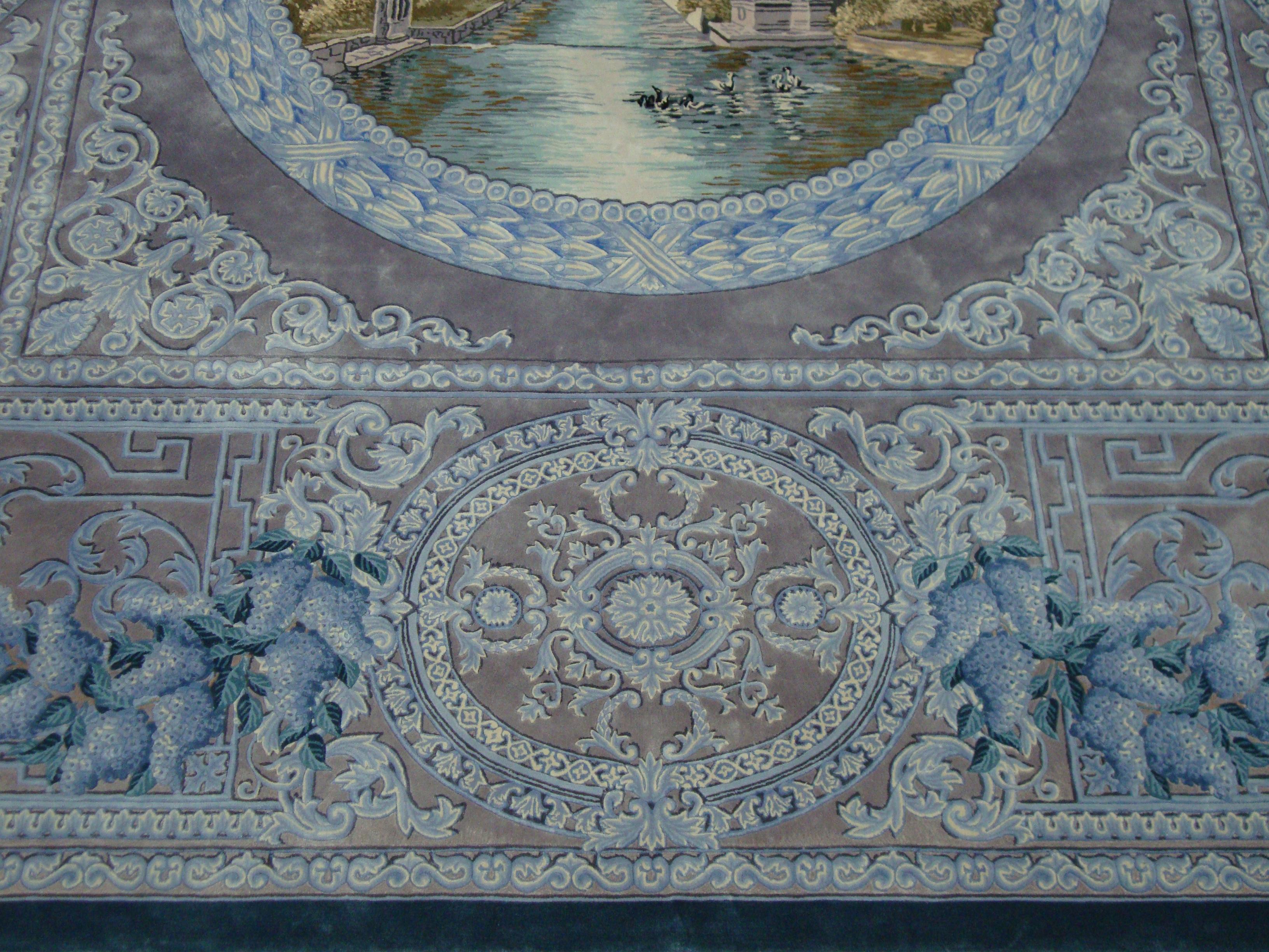 Western European Fine Silk Tufted Area Rug Neoclassica

This exclusive couture level design, contemporary Area Rug  is Hand made tufting with our new Luxury quality standard: Semi-Worsted or Merino New Zealand Wool, surface finishing 6mm pile high