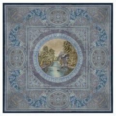Alfombra de Seda de Europa Occidental Neoclassica