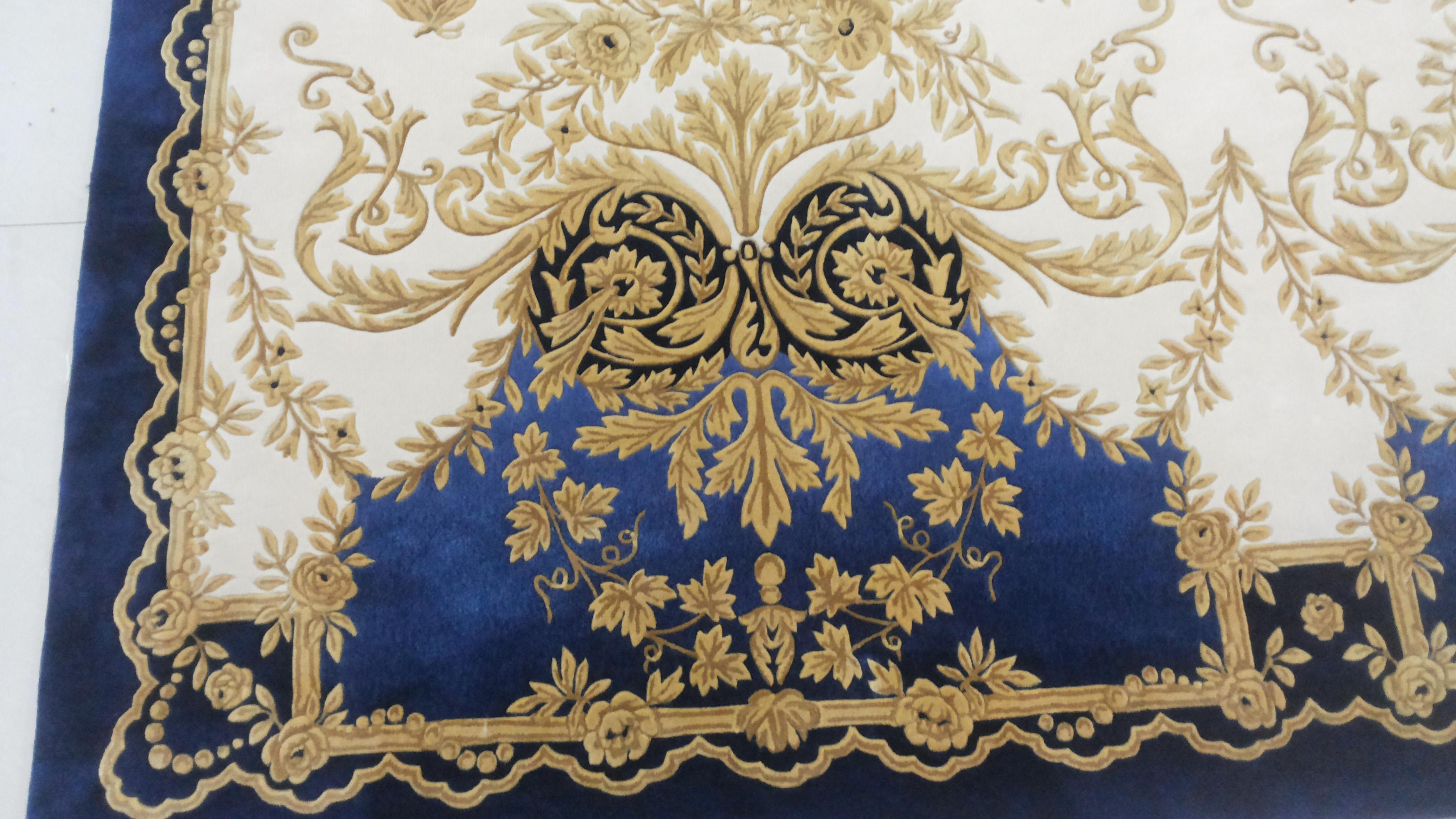 Contemporary Western European Wool Tufted Area Rug Custom Order For Sale
