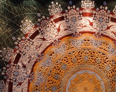 Western Europe Silk Tufted Rug "Sapphires" Limited Edition