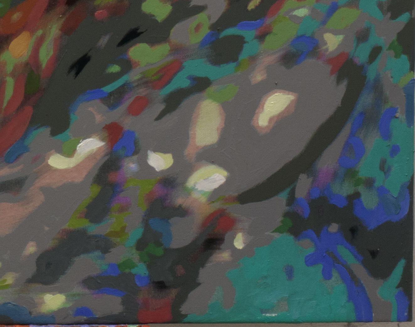 La luce alla fine del tunnel, Pittura, Olio su tela - Painting Astratto di Alexandr Klemens