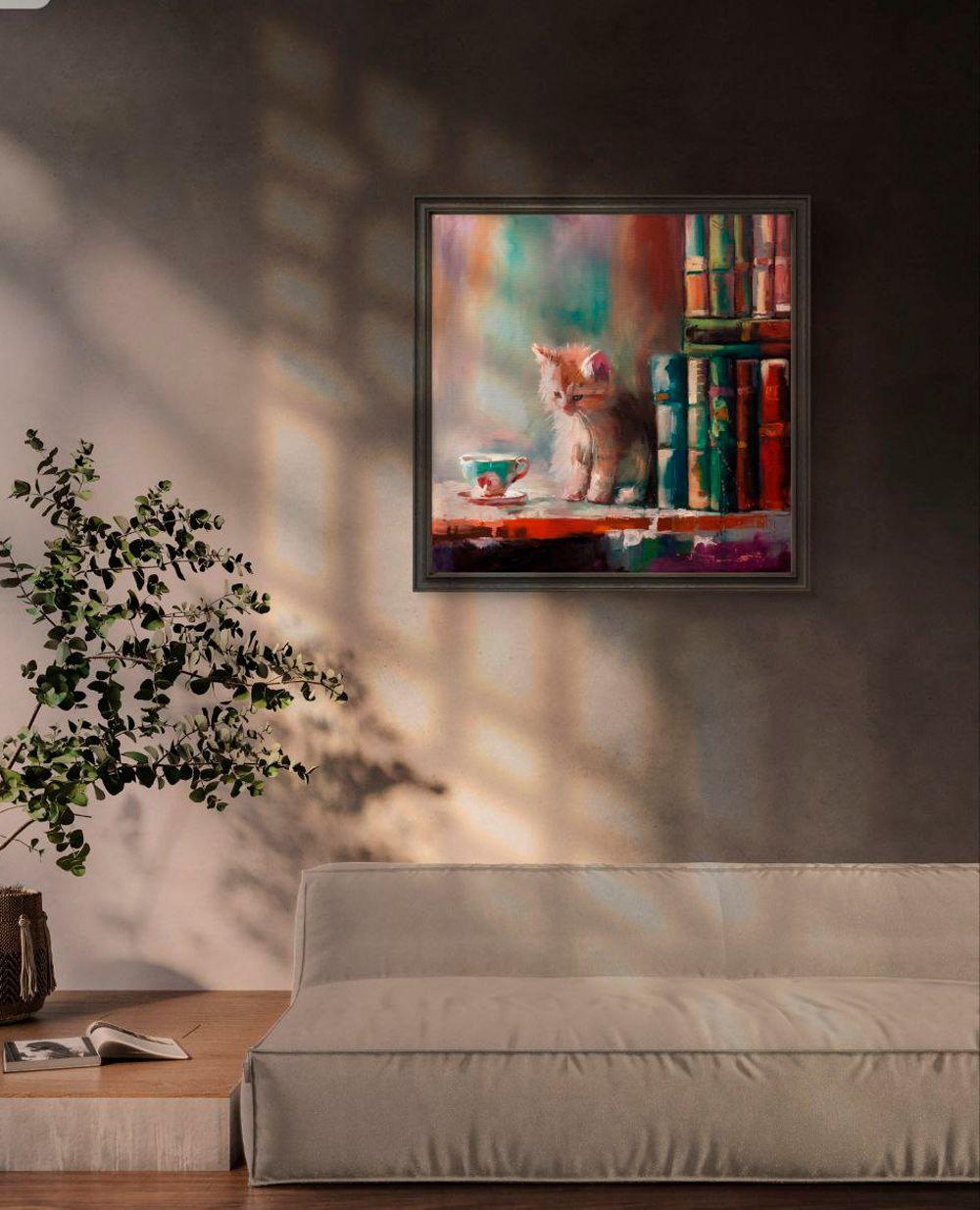Morning Observer, Gemälde, Öl auf Leinwand (Impressionismus), Painting, von Alexandr Klemens