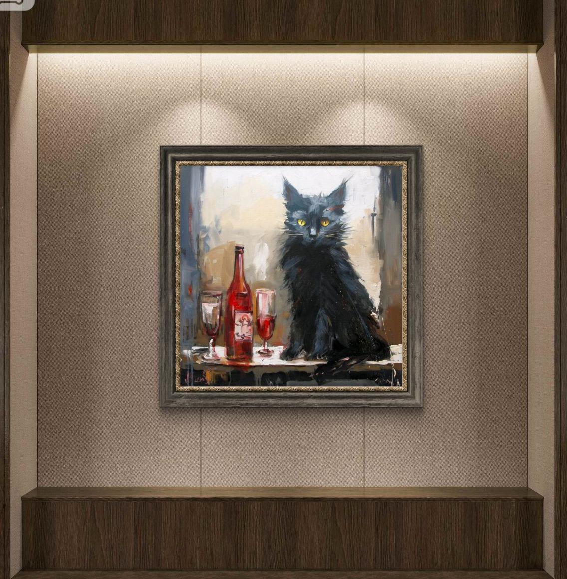 The Companion, Gemälde, Öl auf Leinwand (Impressionismus), Painting, von Alexandr Klemens