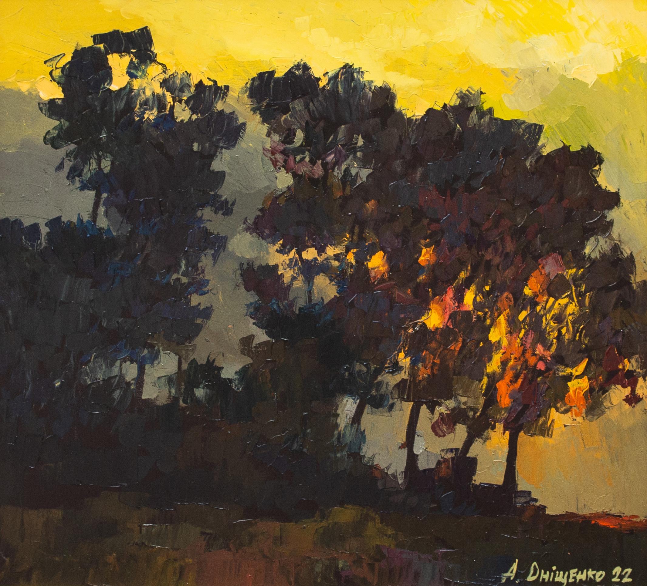 Brûlure II - Impressionnisme Painting par Alexandr Onishenko