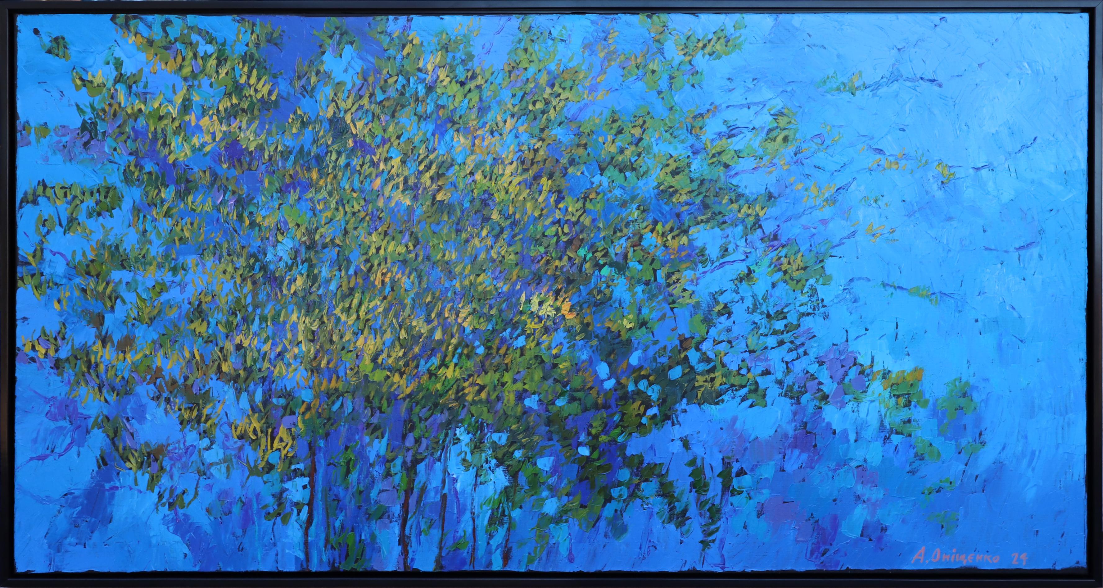 Alexandr Onishenko Landscape Painting - Floral Symphony – Forsythia