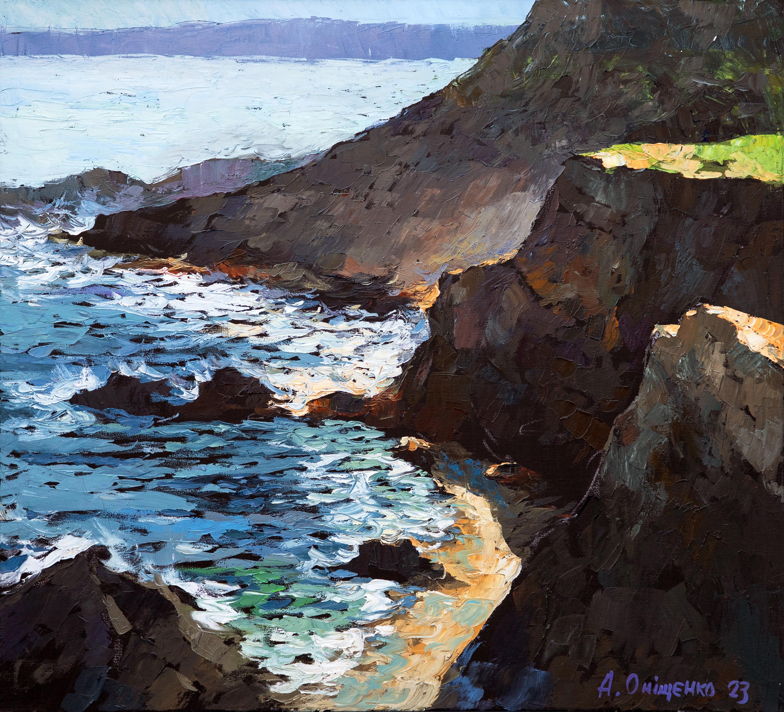 Seaside Serenity - Painting by Alexandr Onishenko