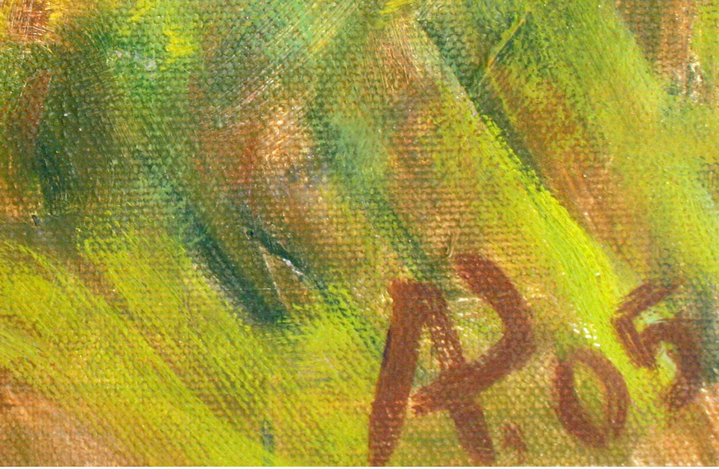 Pique-nique de printemps dans les vignes Paysage contemporain de style impressionniste français  1