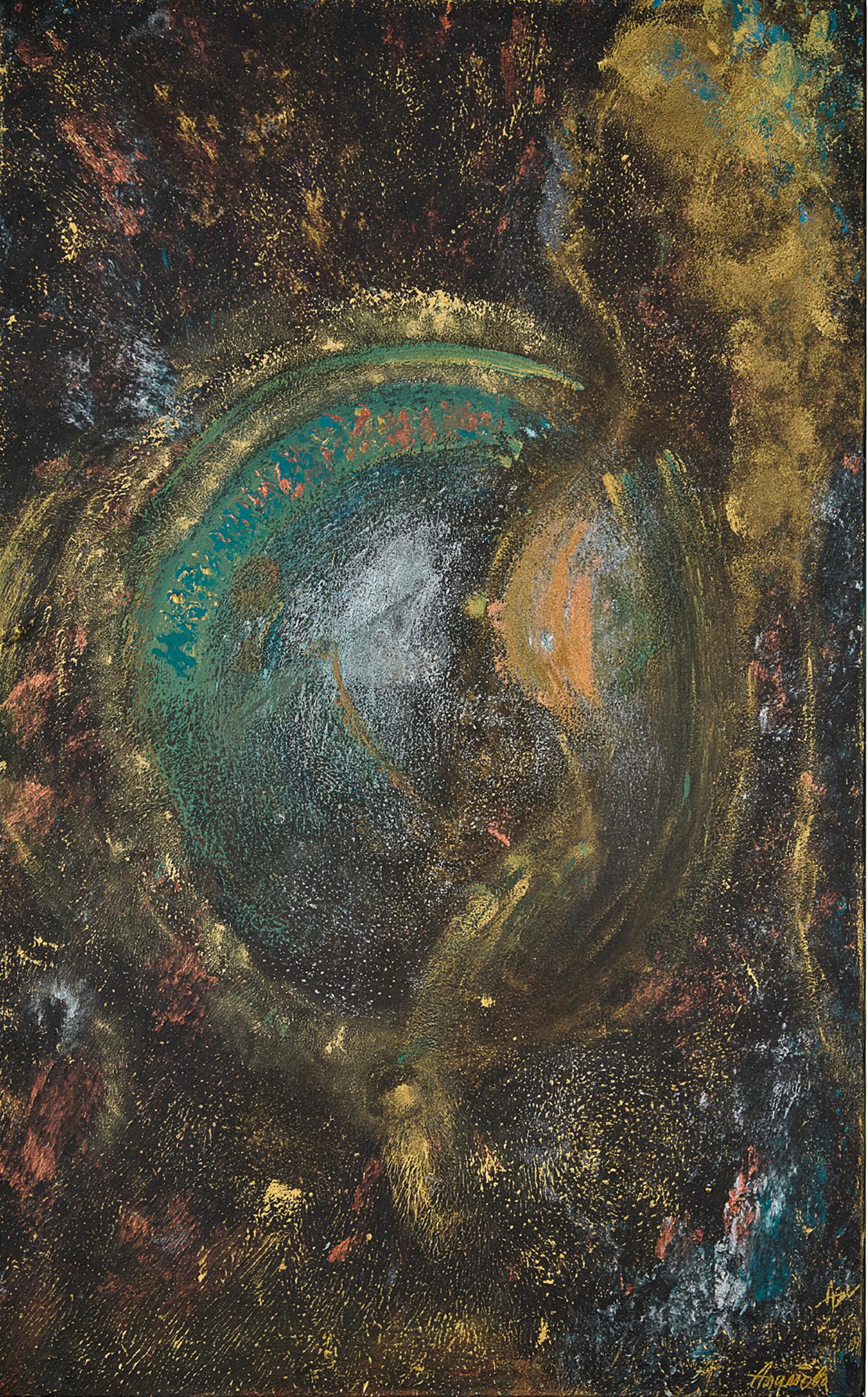 Abstract Painting di Alexandra Alimova - "Genesi: La nascita della creazione